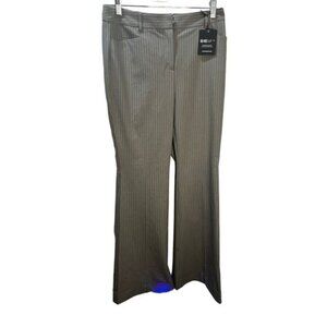 NWT EXPRESS High Waisted Pinstripe Trouser Flare Pant‎ Size 8